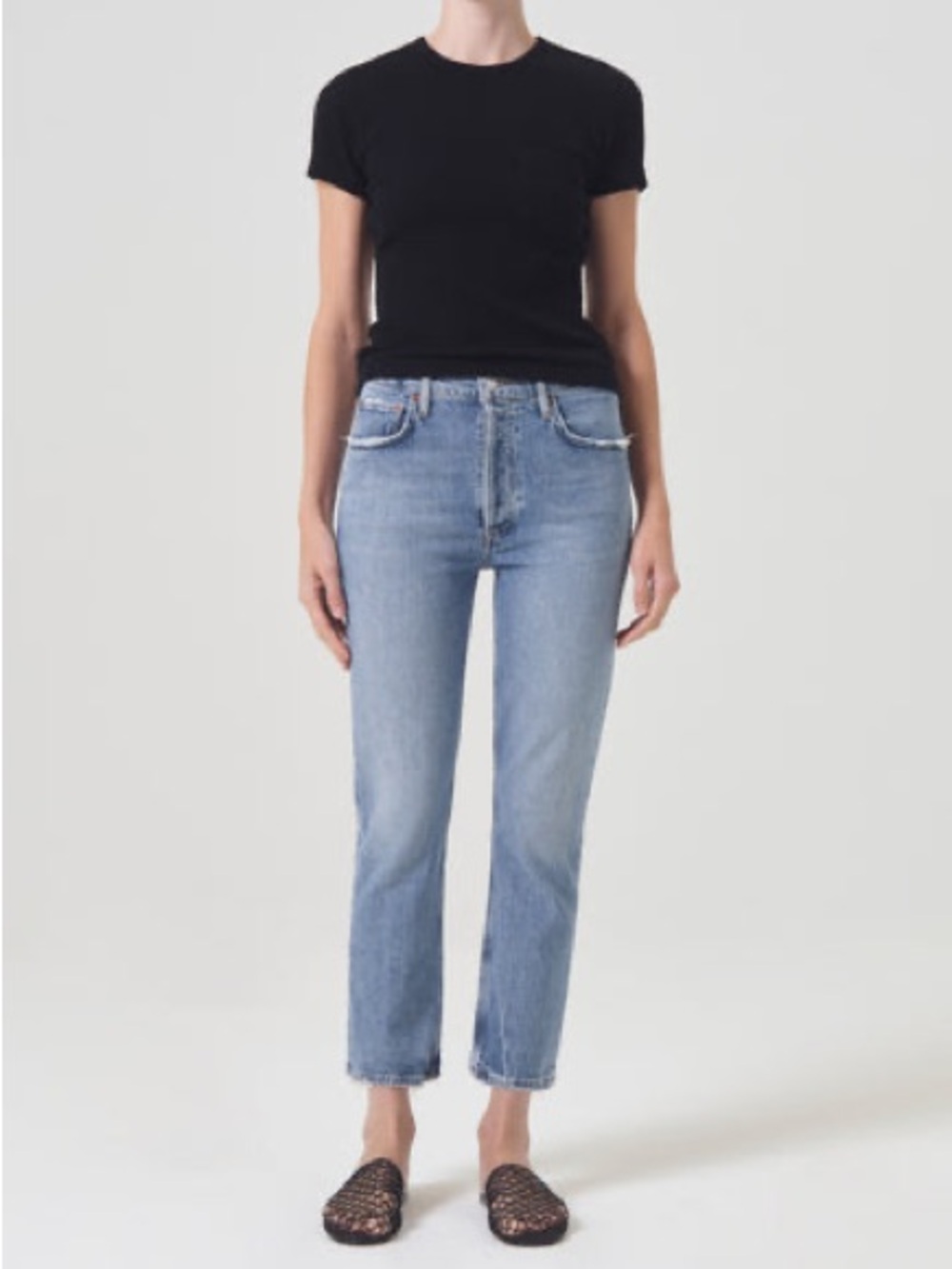Agolde Riley High Rise Crop Jeans